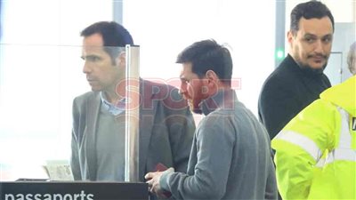 شاهد.. ميسي يستقل طائرته الخاصة متجها إلى مصر