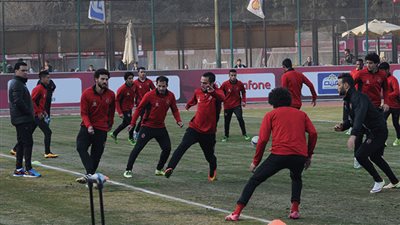 الأهلي يختتم تدريباته استعدادًا لوادي دجلة