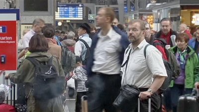 بالفيديو..تواصل إضراب سائقي القطارات في ألمانيا والخسائر بالملايين