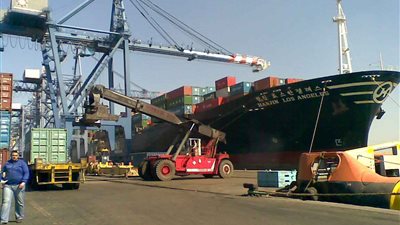 موانئ بورسعيد تستقبل 27 ألفًا و260 طن قمح و1167 رأس ماشية