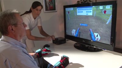 بالفيديو..ألعاب الفيديو لإعادة تأهيل أطراف المصابين بالسكتة الدماغية