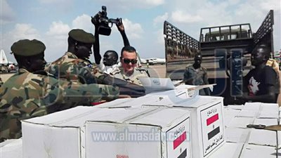 مصر ترسل مساعدات طبية وغذائية لجنوب السودان (صور)