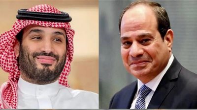 الرئيس السيسي يستقبل ولي عهد السعودية في مطار القاهرة 