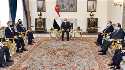السيسى يبحث مع وزير الخزانة الأمريكي عددا من الملفات الإقليمية