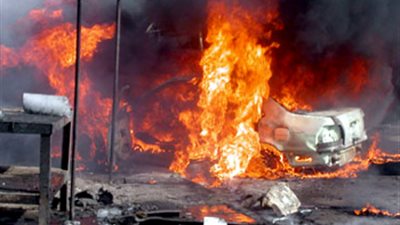 مقتل ٥ في انفجار عبوة ناسفة استهدفت سيارة إسعاف شرقي 