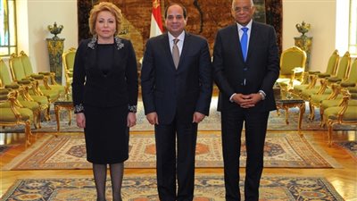 رئيسة المجلس الفيدرالي الروسي تختتم زيارتها للقاهرة اليوم