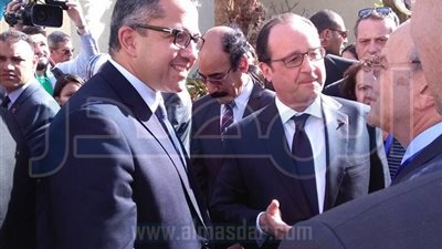 بالصور.. رئيس فرنسا يزور قلعة صلاح الدين والمتحف القبطي