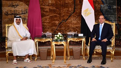 «السيسي» و «تميم» يبحثان تطوير التعاون المصري القطري بمختلف المجالات