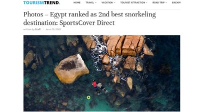 مصر تحصد المركز الثاني بقائمة أفضل المقاصد السياحية لممارسة السنوركلينج والغوص 