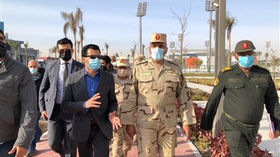 ‎وزير الرياضة يتفقد صالة العاصمة الإدارية قبل انطلاق مونديال اليد