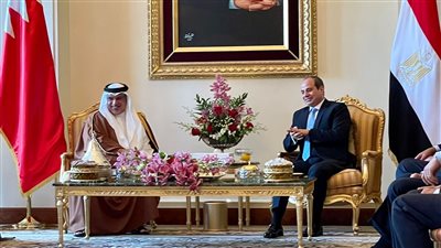 السيسي يبحث مع ولي عهد البحرين تعزيز التعاون المشترك في مختلف المجالات