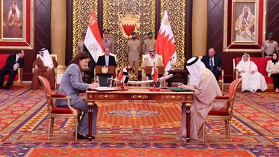 «السيسي» و «آل خليفة» يشهدان التوقيع على عدد من اتفاقيات التعاون بين مصر والبحرين 