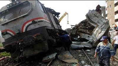 ارتفاع حصيلة وفيات حادث قطار أسوان إلى 10 حالات