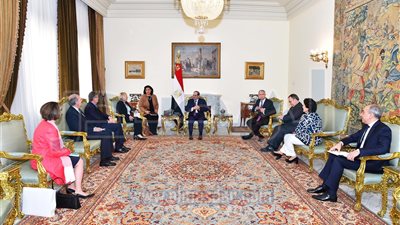 تفاصيل لقاء السيسي ووفد مجموعة الصداقة الفرنسية المصرية