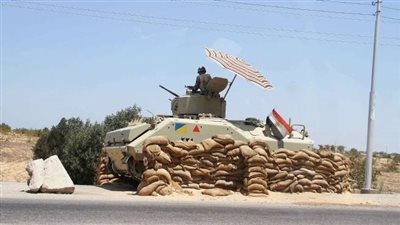 إصابة مجند فى هجوم إرهابي علي كمين أمني بطريق 