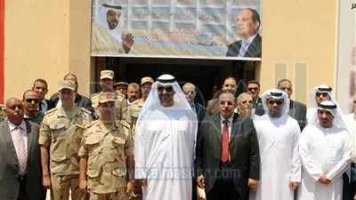 وزير الدولة الإماراتى يتفقد مشروعات القوات المسلحة بمحافظة القليوبية