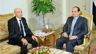 السيسى يلتقى رئيس البرلمان الليبى