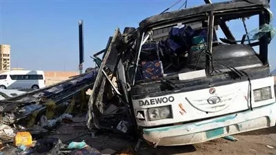 مصرع وإصابة 42 شخص فى حادث تصادم ببنى سويف