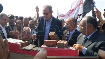 وضع حجر اساس مجمع صناعات منتجات الالومنيوم بميت غمر