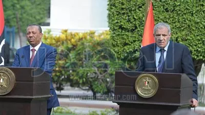 بالصور : المؤتمر الصحفى المشترك بين الجانبين المصرى والليبى