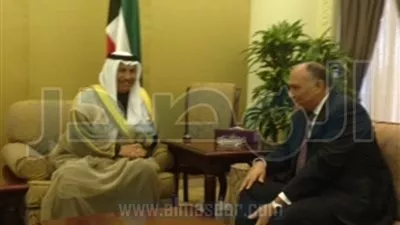 وزير الخارجية المصرى يلتقي رئيس وزراء الكويت