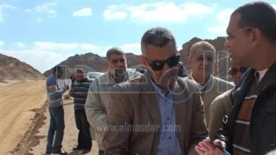 تفقد اعمال ازدواج  طريقى سفاجا - قنا و سوهاج - البحر الاحمر