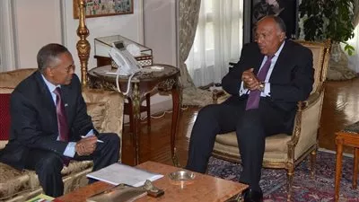 سامح شكرى يبحث مع وزير خارجية أرض الصومال تعزيز العلاقات الثنائية