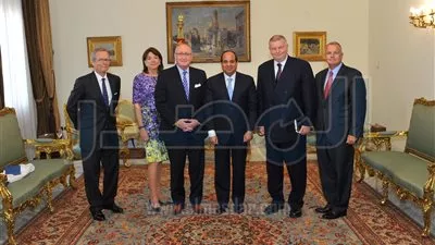 السيسي يستقبل وفداً من مجلس أعمال الأمن القومي الأمريكي (صور)