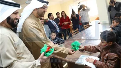 وزير الدولة الإماراتي يفتتح دار مار مينا للضيافة بالإسماعيلية 