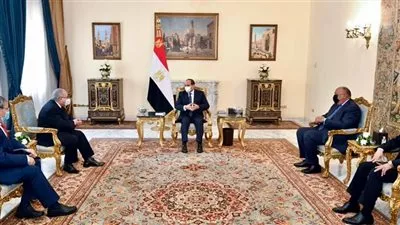 السيسي يؤكد حرص مصر علي تعزيز أطر التعاون الثنائي مع الجزائر