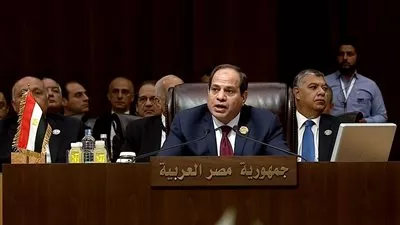 نص كلمة السيسي في القمة العربية الـ28 بالأردن