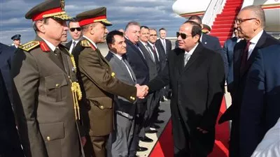 صفحة السيسي تنشر صور مراسم وصوله للولايات المتحدة