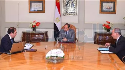 السيسى يجتمع بوزير 