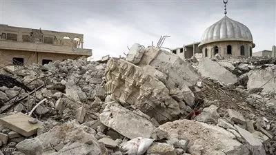 قصف جوي يدمر أقدم مساجد غوطة دمشق