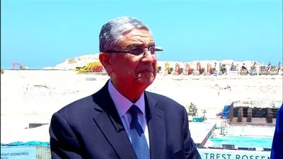 وزير الكهرباء يشهد بدء أعمال الإنشاءات الرئيسية لمحطة الضبعة النووية