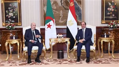 السيسي يبحث مع نظيره الجزائري سبل تعزيز العلاقات الثنائية بين البلدين