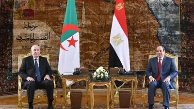 السيسي ونظيره الجزائري يؤكدان الحرص علي تطوير علاقات التعاون الاقتصادي