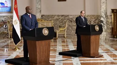 السيسي ورئيس الكونغو يبحثان آخر المستجدات بقضية سد النهضة