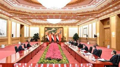 السيسي يبحث مع نظيره الصيني سبل تعزيز التعاون بين البلدين