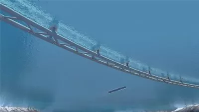 صور.. أول نفق في العالم مغمور في مياه البحر