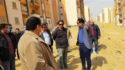 مسئولو جهاز «حدائق أكتوبر» يتفقدون سير العمل بمشروعات المدينة