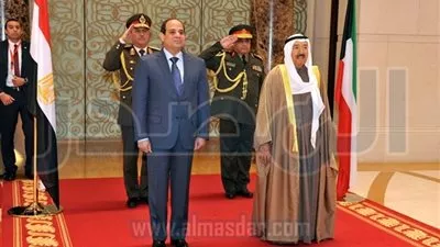 تفاصيل مباحثات السيسي مع أمير الكويت