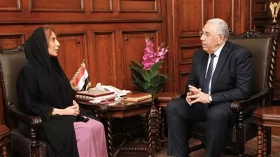 «القصير» يبحث مع سفيرة  الإمارات بالقاهرة سبل تعزيز التعاون الزراعي بين البلدين