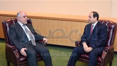 السيسى يؤكد دعم مصر للحكومة العراقية فى مواجهة الارهاب 