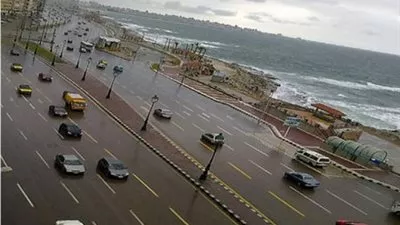 أمطار غزيرة على الإسكندرية ومناطق متفرقة من الساحل الشمالي الغربي