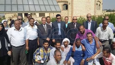 إسماعيل وحسام مغازي يفتتحان محطة للري في البحيرة