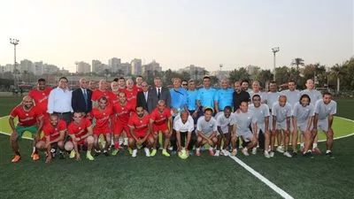 صور: وزير الرياضة ومحافظ الإسكندرية يفتتحان 8 ملاعب بنادي سبورتنج 