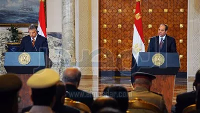 ننشر كلمة السيسي في المؤتمر الصحفي مع رئيس وزراء المجر