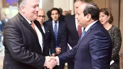 السيسي يلتقي وزير الخارجية الأمريكية لبحث القضايا السياسية والأمنية بالمنطقة