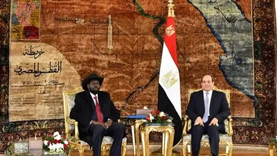 السيسي وسلفا كير يبحثان ملفات حوض النيل والقرن الأفريقي